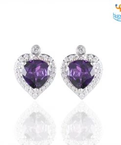 Ash Designs Heart Semi-Precious Heart Earring Studs All Of It