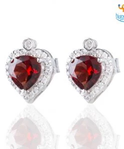 Ash Designs Heart Semi-Precious Heart Earring Studs All Of It