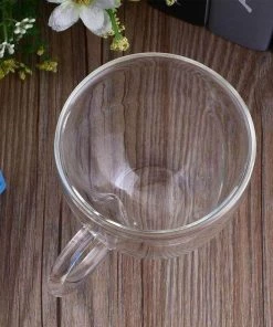 Bigsmall Heart Shaped Double Wall Glass Father's Day