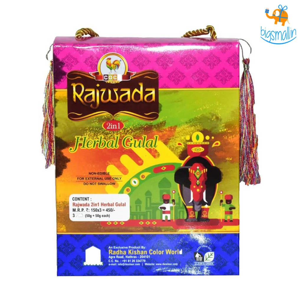Radha Krishna Holi Herbal Gulal - Set Of 3 All Of It