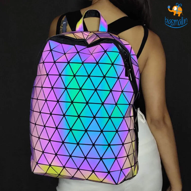 Big Daddy All Of It Iridescent Holographic Backpack