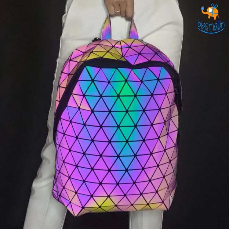 Big Daddy All Of It Iridescent Holographic Backpack