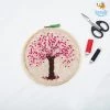 Hoop-Broideries Handmade Cherry Blossom Embroidery Hoop Art