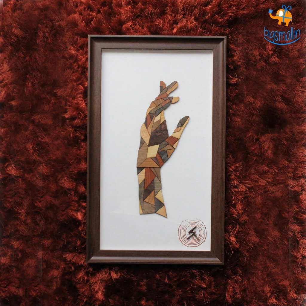 Shivam Chadha Studio Wooden Artwork Hands Of Rejuvenation - Hope