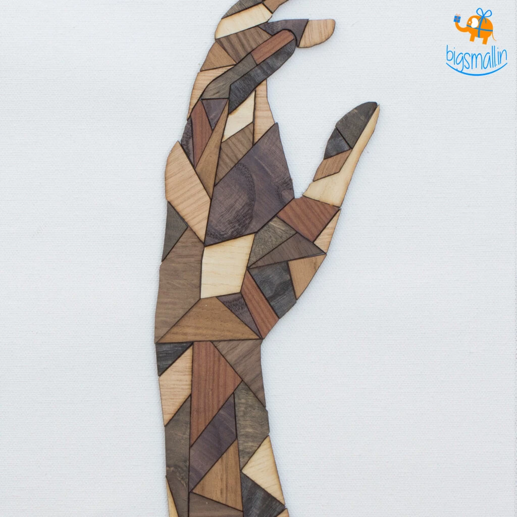 Shivam Chadha Studio Wooden Artwork Hands Of Rejuvenation - Hope