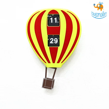AmyLi Hot Air Balloon Flip Clock Father's Day