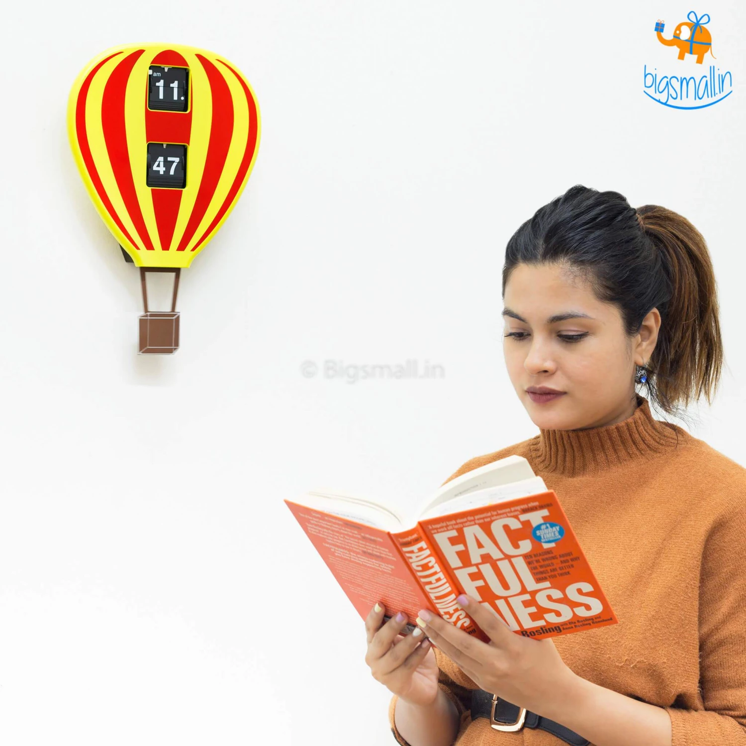 AmyLi Hot Air Balloon Flip Clock Father's Day
