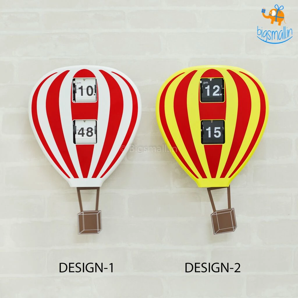 AmyLi Hot Air Balloon Flip Clock Father's Day