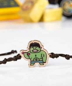 Bigsmall Hulk Wooden Rakhi