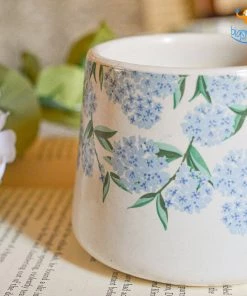 Hollyhock All Of It Hydrangea Ceramic Mug - Set Of 2