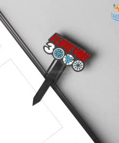 Bigsmall_piu Love You 3000 Metallic Bookmark