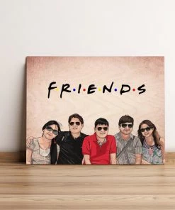 Chitra Chaya Father's Day Personalized Friends Caricature Wooden Portrait | COD Not Available