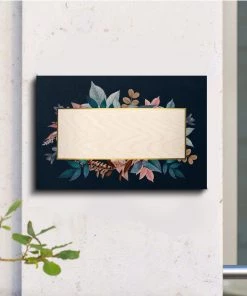 Chitra Chaya Personalized Blue Floral Name Plate | COD Not Available