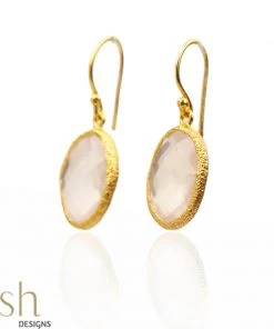 Ash Designs Free Spirit Rose Quartz Earrings