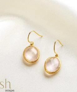 Ash Designs Free Spirit Rose Quartz Earrings