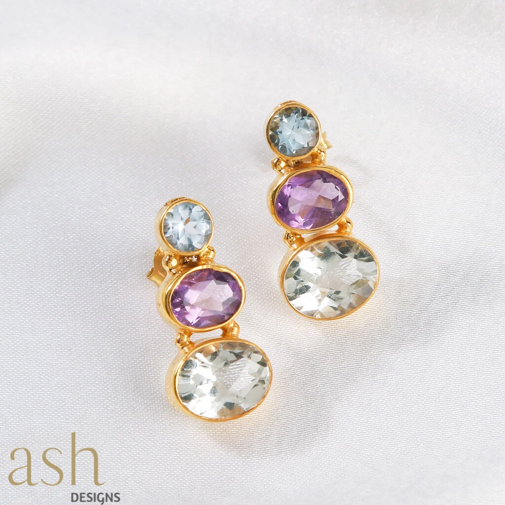 Ash Designs Amon Semi-Precious Gemstone Earrings Sale