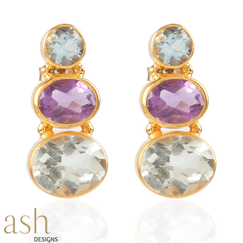 Ash Designs Amon Semi-Precious Gemstone Earrings Sale