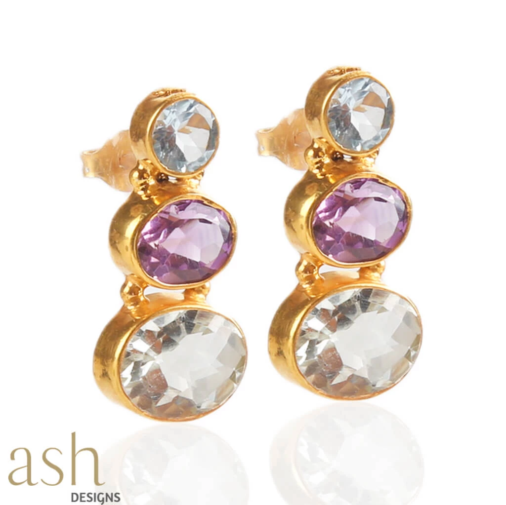 Ash Designs Amon Semi-Precious Gemstone Earrings Sale