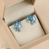 Ash Designs Morning Glory Blue Topaz Earrings Sale