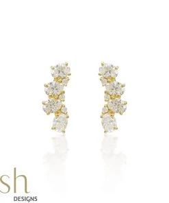 Ash Designs Gold Mini Earring Climbers Sale