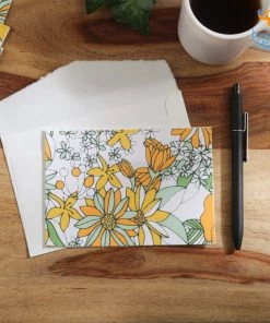 Ascetic Floral Greeting Card - Set Of 3 (Assorted Design) Sale