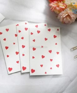 Ascetic All Of It Little Hearts Greeting Card - Set Of 3