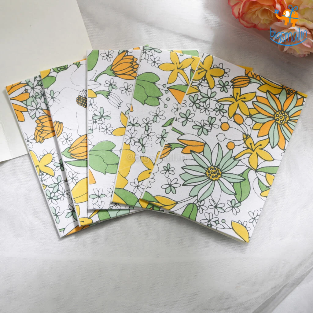 Ascetic Floral Greeting Card - Set Of 3 (Assorted Design) Sale