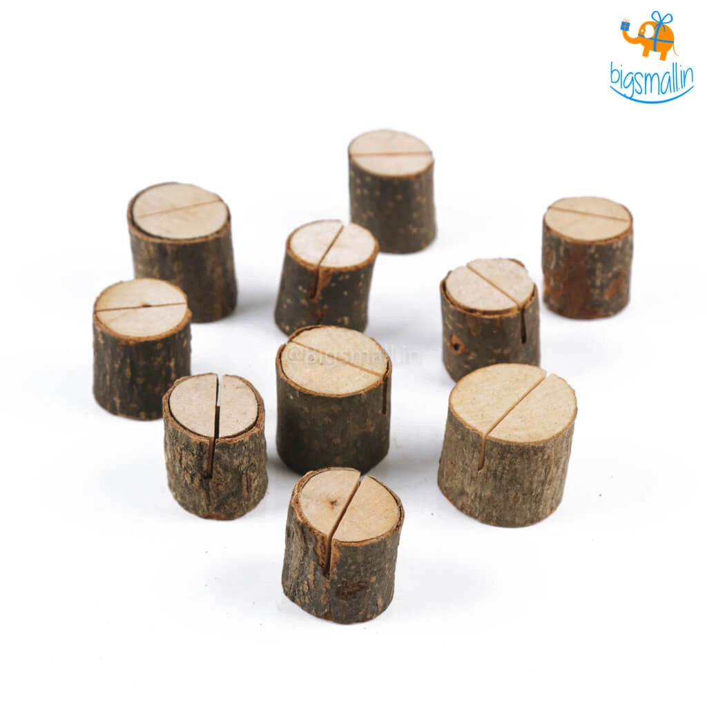 VinnyC Wooden Logs Polaroid Photo Holder - Set Of 10 All Of It