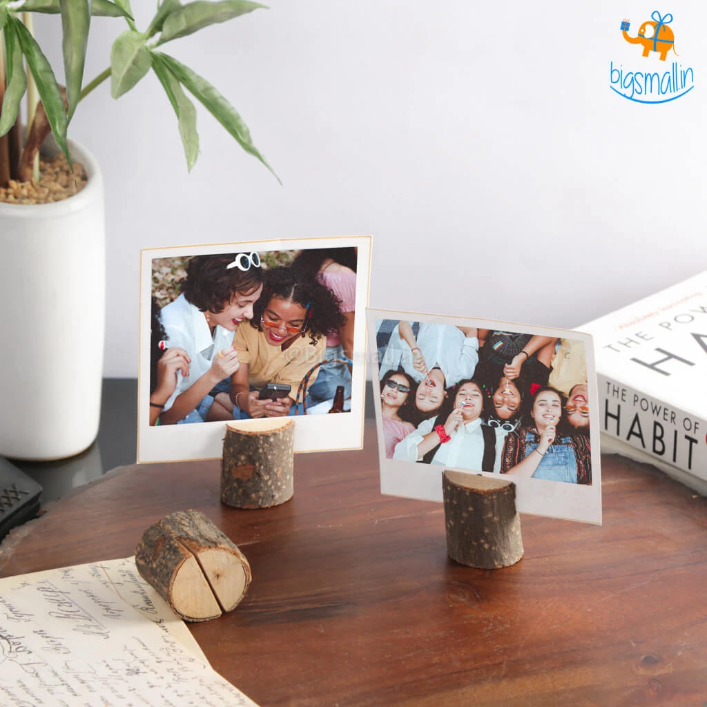 VinnyC Wooden Logs Polaroid Photo Holder - Set Of 10 All Of It