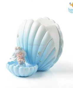 Bigsmall_hmk Sea Shell & Mermaid Desk Organizer