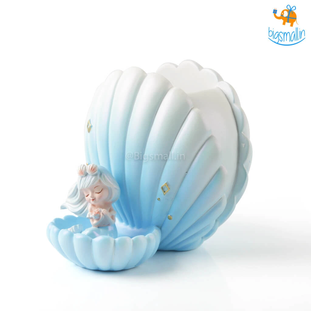 Bigsmall_hmk Sea Shell & Mermaid Desk Organizer