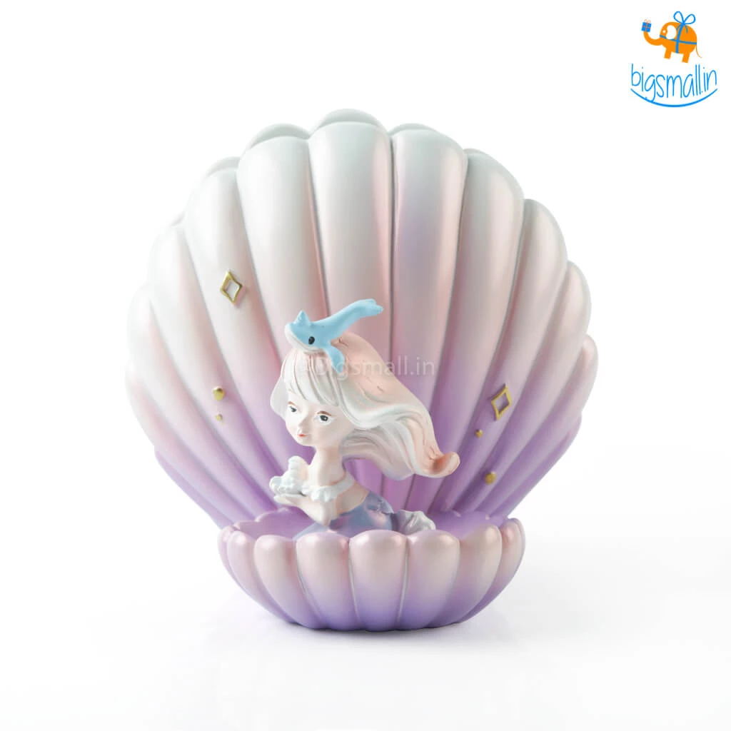 Bigsmall_hmk Sea Shell & Mermaid Desk Organizer