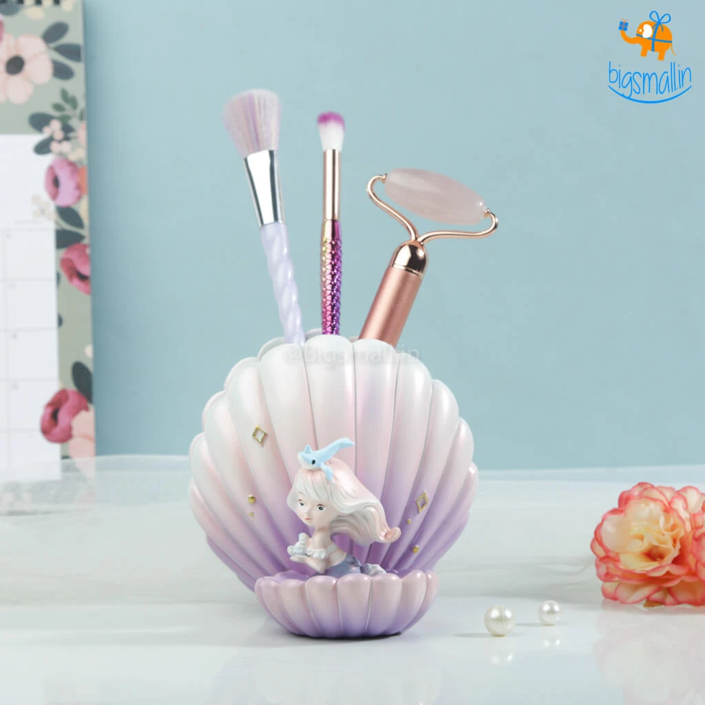 Bigsmall_hmk Sea Shell & Mermaid Desk Organizer