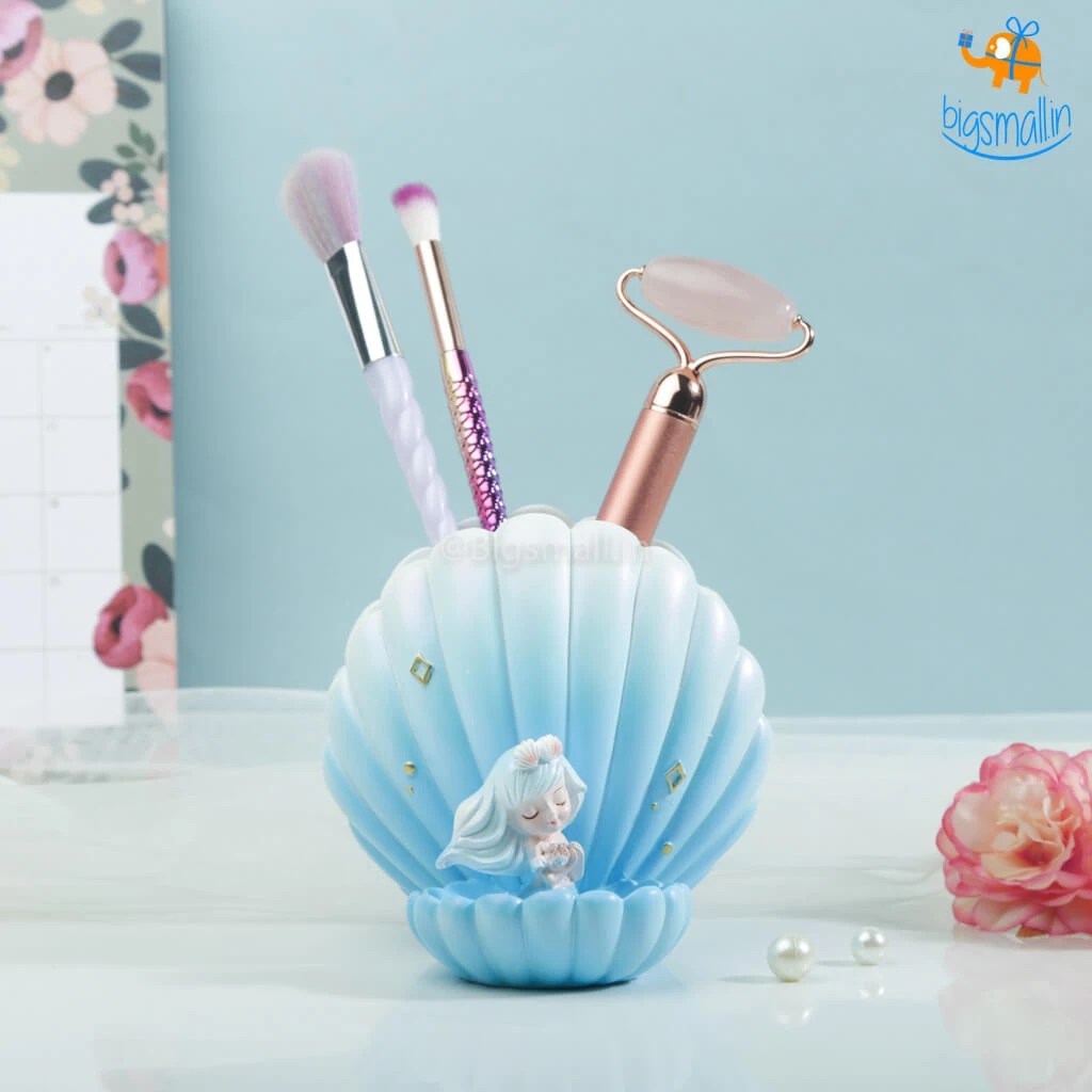 Bigsmall_hmk Sea Shell & Mermaid Desk Organizer