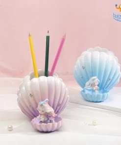 Bigsmall_hmk Sea Shell & Mermaid Desk Organizer