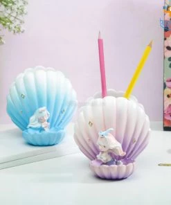 Bigsmall_hmk Sea Shell & Mermaid Desk Organizer