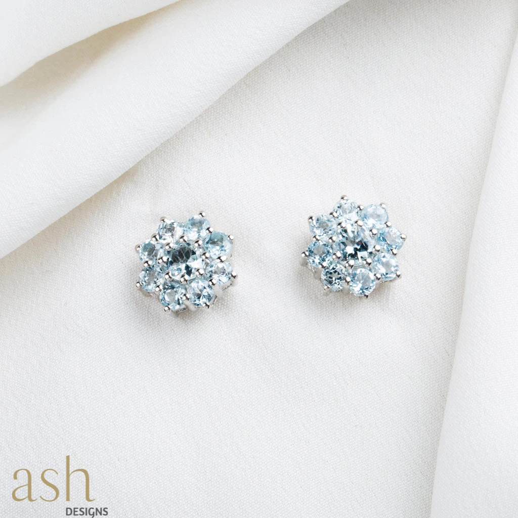 Ash Designs Luna Semi-Precious Stud Earrings