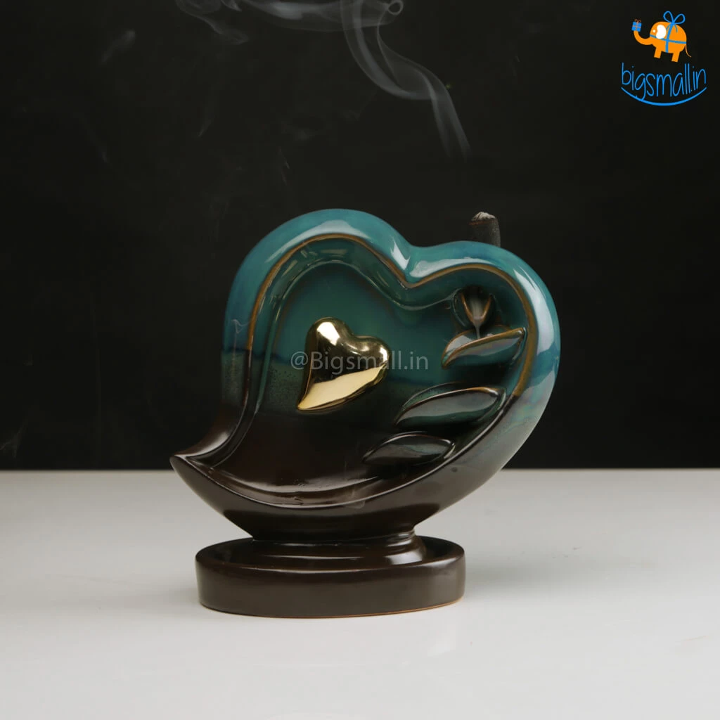 VinnyC Corporate Heart-Shaped Backflow Incense Burner