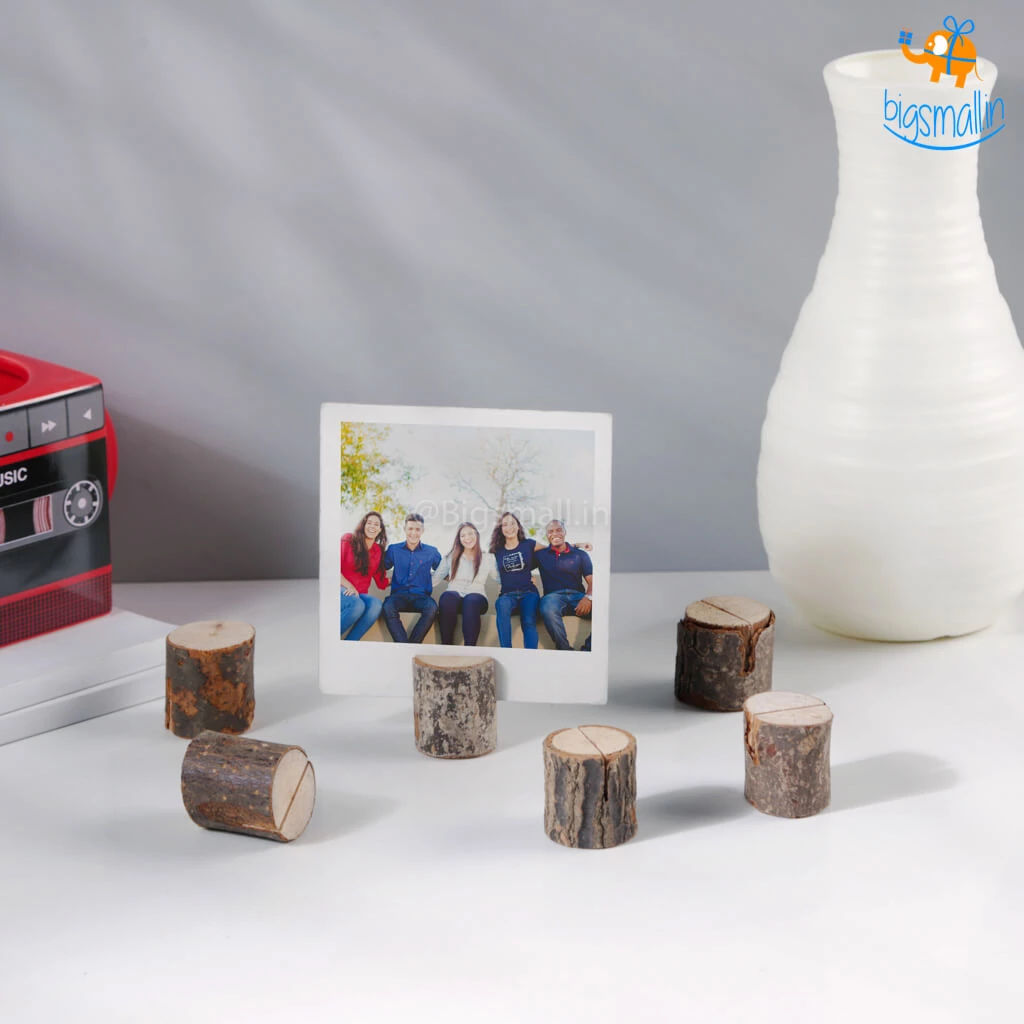 VinnyC Wooden Logs Polaroid Photo Holder - Set Of 10 All Of It