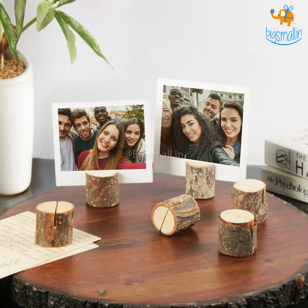 VinnyC Wooden Logs Polaroid Photo Holder - Set Of 10 All Of It