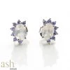 Ash Designs All Of It Rainbow Moonstone & Tanzanite Earrings
