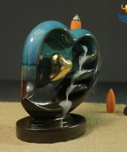 VinnyC Corporate Heart-Shaped Backflow Incense Burner