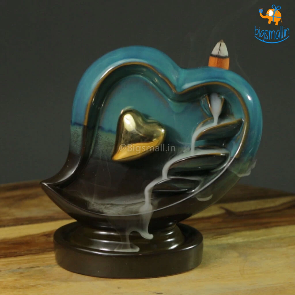 VinnyC Corporate Heart-Shaped Backflow Incense Burner
