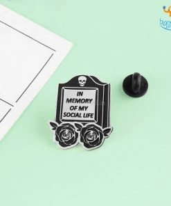 Bigsmall_piu In Memory Of My Social Life Lapel Pin All Of It
