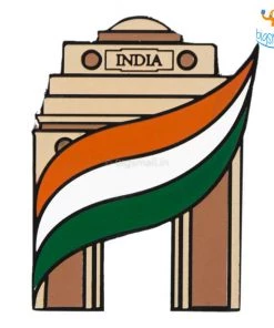 Bigsmall_piu Father's Day India Gate Lapel Pin