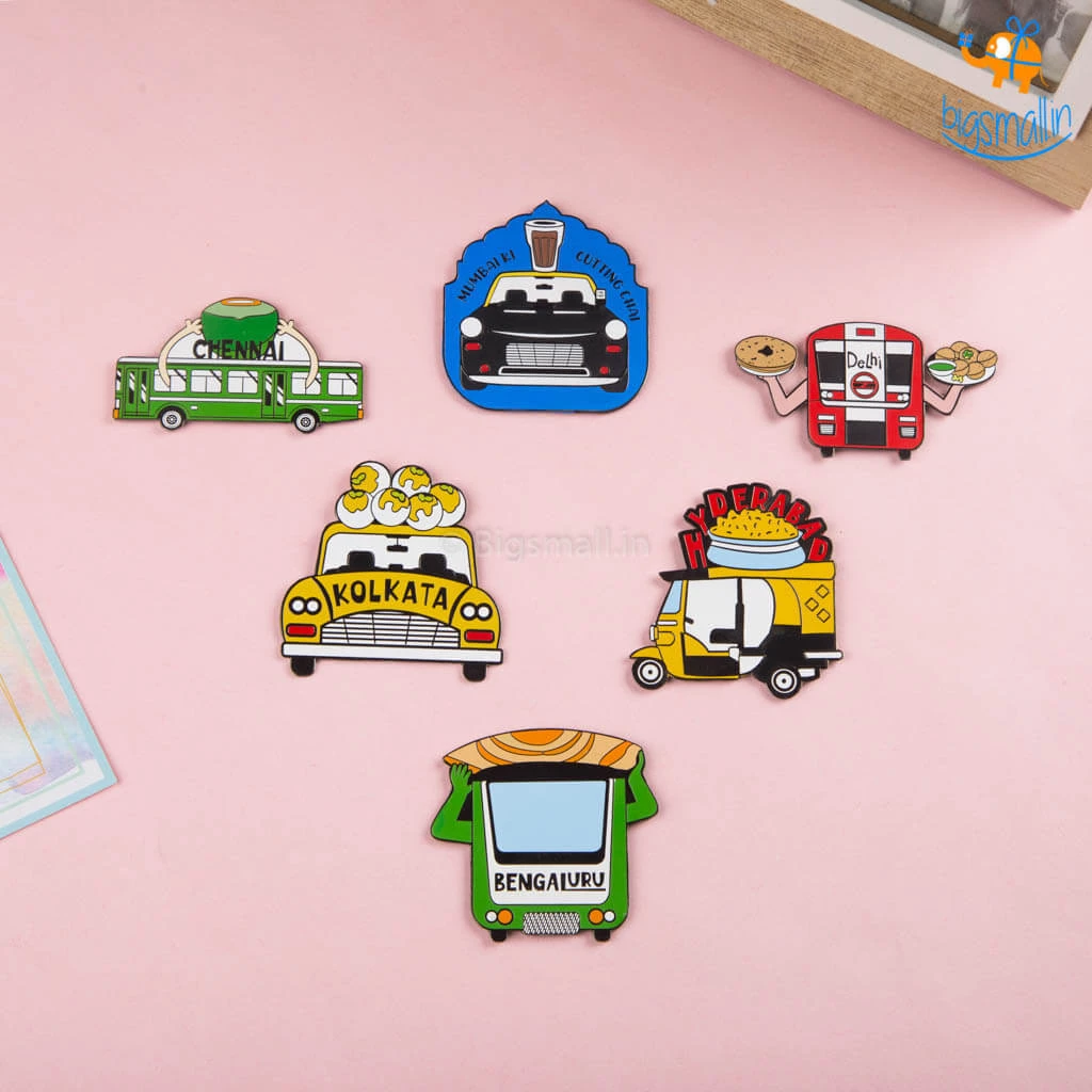 Bigsmall_piu Indian City Fridge Magnet