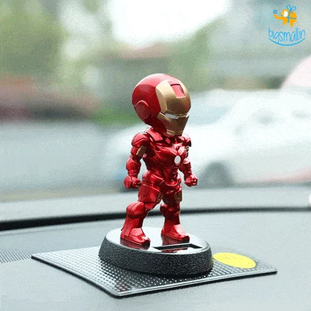 Bigsmall_hmk Iron Man Solar Powered Bobblehead Best Sellers