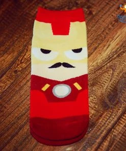 VinnyC Iron Man Cartoon Socks