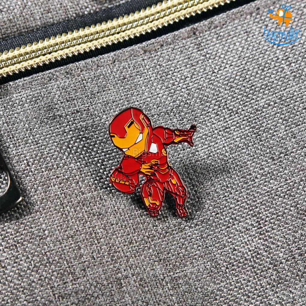 Bigsmall_piu All Of It Iron Man Metallic Lapel Pin