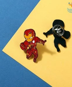 Bigsmall_piu All Of It Iron Man Metallic Lapel Pin